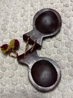 Vintage Spanish Hand Carved Dark Wood Castanets One Set