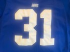 Rare Reebok Authentic Helmet Tag Jason Sehorn  31 New York Giants Jersey Size 48
