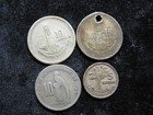 4 Assorted Old World Silver Coin Lot Guatemala      asw    2702            151 