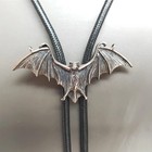 Bolo Tie For Men Western Cowboy Necktie Texas Viking Style Tie Silver Gold Bat