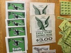 Set Of Eagle Stamp Savings Books And Stamps  wwii Ration Books 