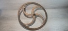 Geared Hand Crank Hand-wheel Sprocket 11 1 2  Diameter Cast Iron Industrial Art