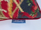 Vtg Needlepoint Throw Pillow Christmas Toy Solder Horse Drum 9 5    X 9 5    Velvet