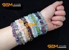 5-8mm Natural Chips Stone Beads Elastic Stretch Healing Bracelet Jewelry Gift 7 