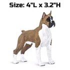 Boxer Dog Figurine - Hand Painted Collectible Toy Figure - Safari Ltd 100062
