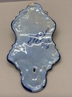 Vtg  555-a Holy Water Font Wall Pocket Hand Painted Alcobaca  Portugal   179
