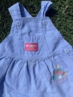 Vintage Oshkosh Bgosh Periwinkle Overalls  Made In The Usa  Size 6-9m