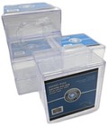  8-count  Csp Hockey Puck Square Holder - Stackable Display Case  4 Packs Of 2 