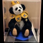 World Of Miniature Bears Chen Panda Mohair Bear  870 Crystal Smythe W  Case 1989