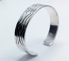 Vintage Navajo Native American Signed Mq Sterling Silver Cuff Bracelet 39 7 Gr