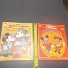 Vintage Mickey   Minnie Paper Dolls Lot 1977 1983 Uncut Unpunched Whitman Golden