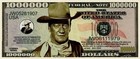 Pack Of 100 John Wayne Western Collectible Money Novelty 1 Million Dollar Bill