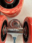 Sure Grip Twister Red White Swirl 62mm Roller Skate Speed Wheels Trucks Abec 5