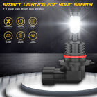 Pair Led Fog Driving Light Bulbs 9005 H10 9145 9140 White 6000k High Power Kit