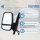 Left Driver Side Mirror Compatible With 2015-2026 Ford Transit 150 250 350 350hd