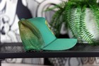 Vintage John Deere Hat Cap Snap Back Green Yellow Trucker Mesh Collectors Usa