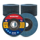 Workpro 20x Flap Disc Zirconia Abrasive Grinding Wheel Flap Sanding Disc 60grit