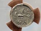 32-31 Bc Mark Antony Silver Legionary Denarius Legion Xv Ancient Roman Coin Vf