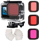 Waterproof Dive Housing Case For Gopro Hero 13 12 11 10 9 - 60m 196ft  3 Filters