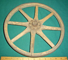 Antique Vintage Wooden Spoke 12    Wheel Metal Rim Toy Wagon  Baby Buggy