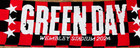 Green Day Wembley Stadium Scarf From 2024 Saviors Tour  - Rare-  56  X 7 5  