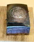 Japanese Taisho Silver Bonbonni  re Box Imperial Crane Mon