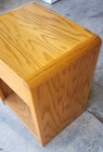Wood One Drawer Night Stand End Table Blonde Color Modern Look