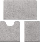 Luxury Chenille Bath Rugs Bathroom Mats Absorbent Non-slip Capet  3 Piece Set