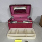 Marbled Pink Samsonite Royal Traveler Aurora Cosmetic Case Train Luggage Key