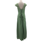 Mother Of The Bride Sz 10 L Green Embroidered Lace Up Formal Maxi Dress New B89