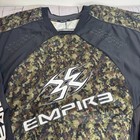 Empire Paintball Jersey Mens 2xl Green Camo Contact Zero Shirt Padded Elbows