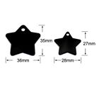 Custom Engraved Personalized Pet Tag Id Dog Cat Multi Size Star Shape Alluminium