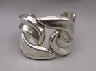 Alicia Taxco Mexico Cuff Bracelet Very Heavy 93 Grams 925 Sterling Silver N1215