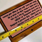 Antique Vintage Cedar Wood Wooden Wall Plaque Sign Slogan Grandma s Rules Decor 