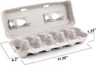 Mt Products Blank Natural Pulp Egg Cartons   Holds 12 Eggs - Pack Of 250