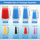 110pcs Silicone Rubber Tapered Plug  High-temperature Resistant Rubber Stoppers