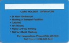 Holiday Casino - Reno  Nv - Rare Blank Vip Slot Card Never Used By Casino