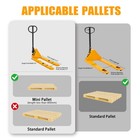 Apollolift 2200lbs Small Foldable Hand Pallet Jack Mini Pallet Truck 31 5 x15 