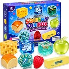 8 Pcs Squishy Fun Box Set - Slow Rising Food Stress Relief Toys  Fidget Desk Dec
