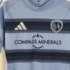 Adidas Sporting Kansas City Skc 2025-26 Home Soccer Jersey Mens L Light Blue