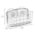 Idesign Kitchen Sink Suction Holder  Clear  Large Large  Clear