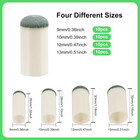 Xihircd 40pcs Slip On Pool Cue Tips  4 Sizes Pool Stick Tips No Glue Or Tool Req