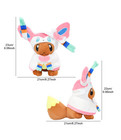 Pok  mon Eevee Sylveon Poncho Plush Toy 9  Fairy Cosplay Hoodie Eeveelution