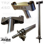 Trx 450r   Steering Stem   2  Chromoly Chromed 1 1 8 Bar Clamp  Silver 728