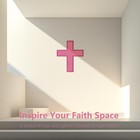 3d Neon Cross Sign 9 X 8 In  Usb-powered Custom Neon Light With 5-level Dimme   