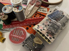 Vintage Sewing Accessories Collection Lot Thread Needle Tape Measure   More
