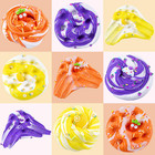 6 Pcs Butter Slime Kit  Two-tone Ice Cream Diy Slime Kit For Girls And Boys  Sof