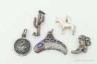 Vintage Antique Native Western Sterling Silver Charms Lot