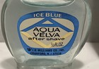1970s New Vtg Aqua Velva Ice Blue After Shave Glass Bottle Cranford New Jersey