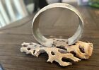 Vintage Native American Navajo Sterling Silver Cuff Bracelet
